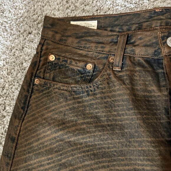 Levi’s 501 Premium 150th Anniversary Jeans Women W28 tree Button Fly Straight - Picture 4 of 13